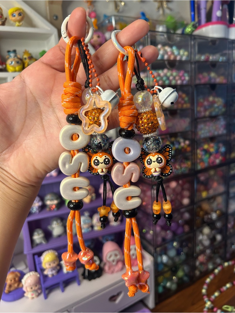 Custom letter keychain